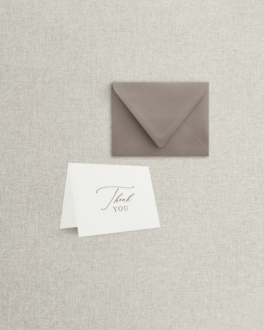 The Emily Folded Thank You Card &amp; Envelope